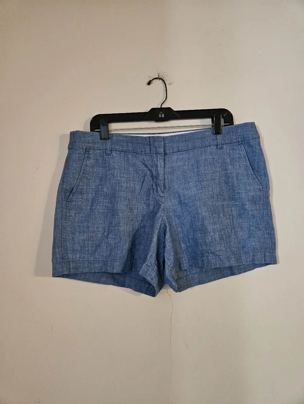 J. Crew Classic Blue  Cotton Women's Shorts, Size 14